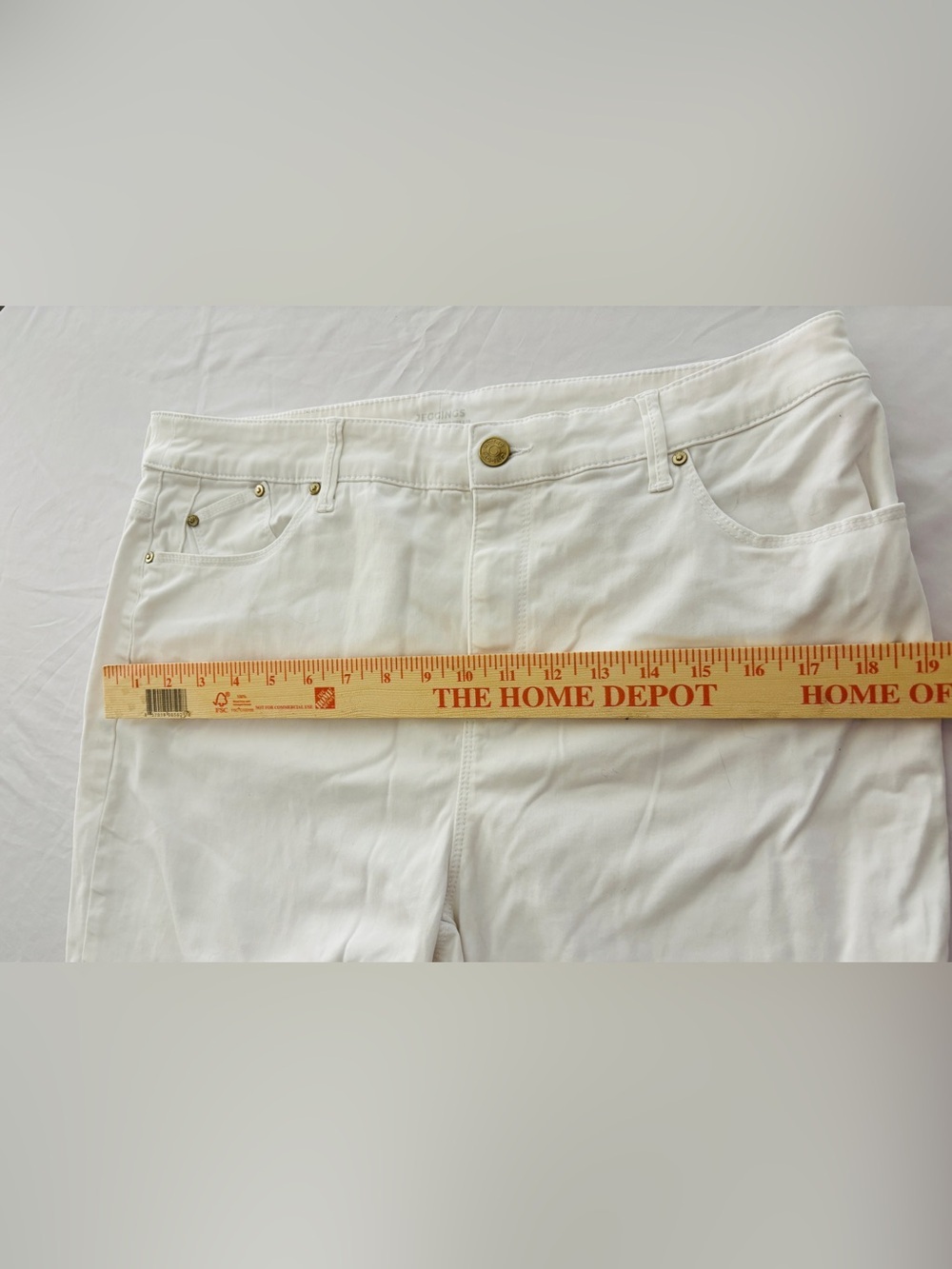 Chico’s White Soft White Jegging ~ Women’s 12/14 & Chico’s Size 2.5 - Picture 5 of 12